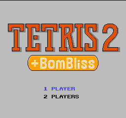 Tetris 2 title screen for NES